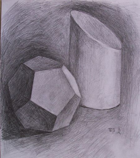 立体几何图形素描入门 立体几何图形 素描入门教程